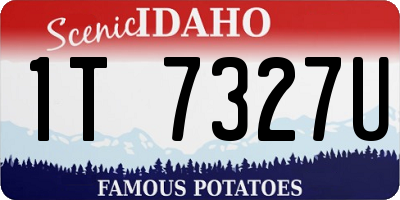ID license plate 1T7327U
