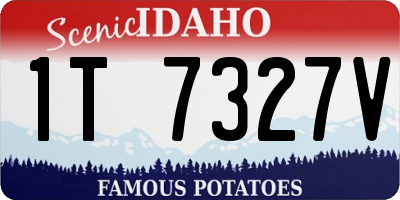 ID license plate 1T7327V