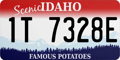 ID license plate 1T7328E