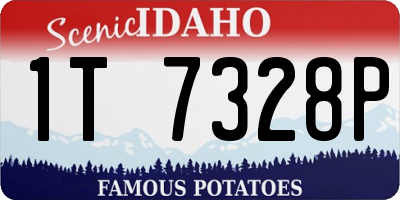 ID license plate 1T7328P