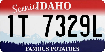 ID license plate 1T7329L
