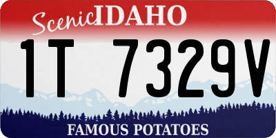 ID license plate 1T7329V
