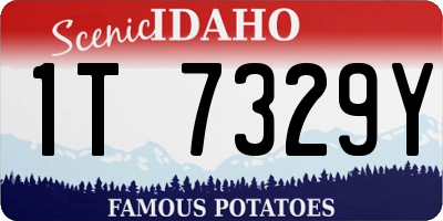 ID license plate 1T7329Y