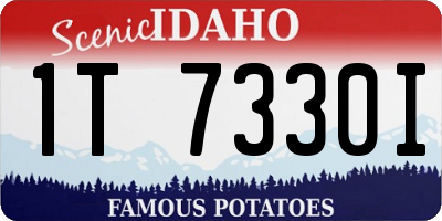 ID license plate 1T7330I