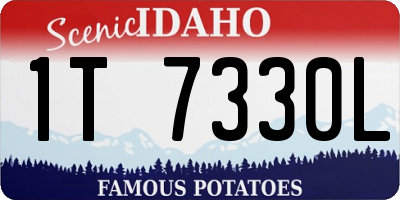 ID license plate 1T7330L