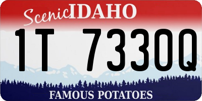 ID license plate 1T7330Q