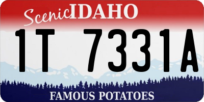 ID license plate 1T7331A