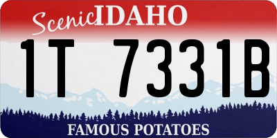ID license plate 1T7331B