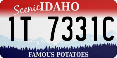 ID license plate 1T7331C