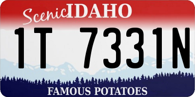 ID license plate 1T7331N