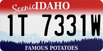 ID license plate 1T7331W
