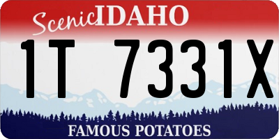 ID license plate 1T7331X
