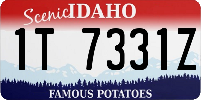ID license plate 1T7331Z