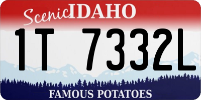 ID license plate 1T7332L