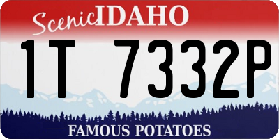 ID license plate 1T7332P