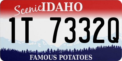 ID license plate 1T7332Q