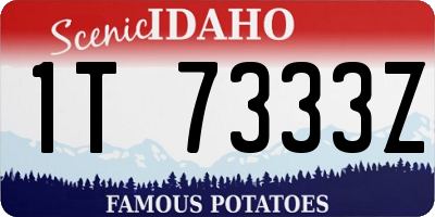 ID license plate 1T7333Z