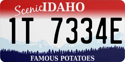 ID license plate 1T7334E