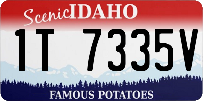 ID license plate 1T7335V