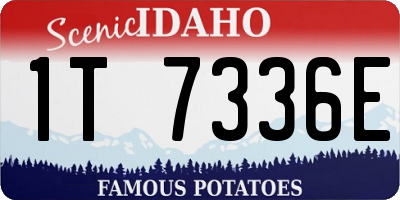 ID license plate 1T7336E