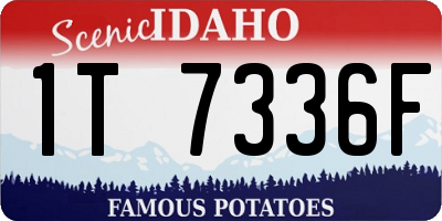 ID license plate 1T7336F