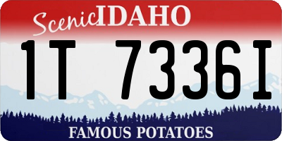 ID license plate 1T7336I