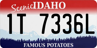 ID license plate 1T7336L