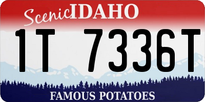 ID license plate 1T7336T