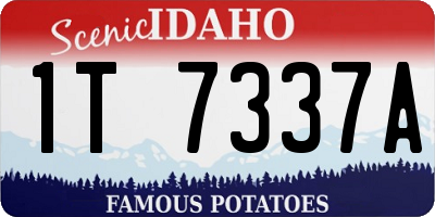 ID license plate 1T7337A