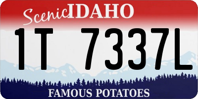 ID license plate 1T7337L