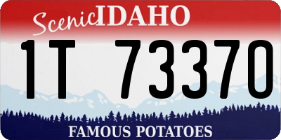 ID license plate 1T7337O