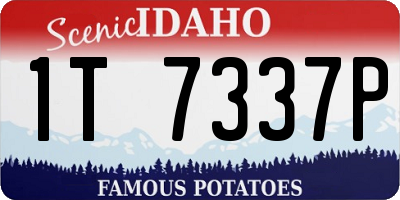 ID license plate 1T7337P