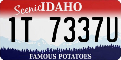 ID license plate 1T7337U