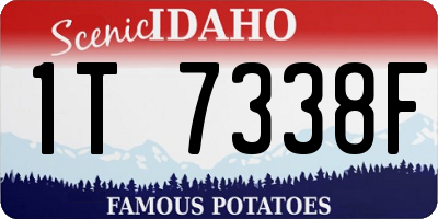 ID license plate 1T7338F