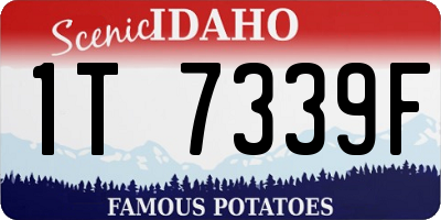 ID license plate 1T7339F