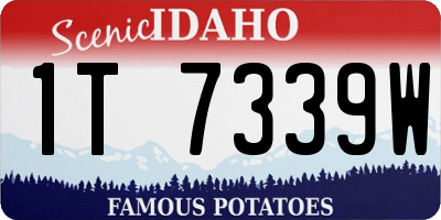 ID license plate 1T7339W