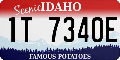 ID license plate 1T7340E