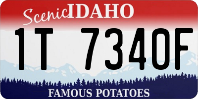 ID license plate 1T7340F