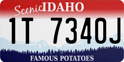ID license plate 1T7340J