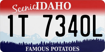 ID license plate 1T7340L