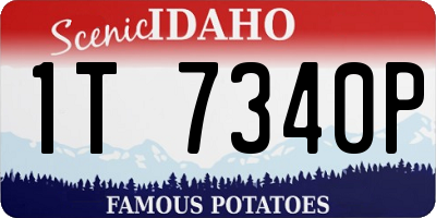 ID license plate 1T7340P