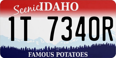 ID license plate 1T7340R