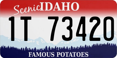 ID license plate 1T7342O