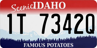 ID license plate 1T7342Q