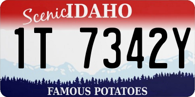 ID license plate 1T7342Y