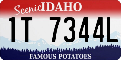 ID license plate 1T7344L