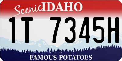 ID license plate 1T7345H