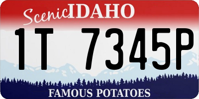 ID license plate 1T7345P