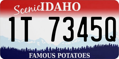 ID license plate 1T7345Q