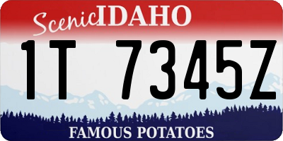 ID license plate 1T7345Z